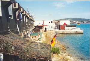IFOR, Unterkunftsbereich im Feldlazarett in Trogir imMai 1996 (Foto: A. Zwad)