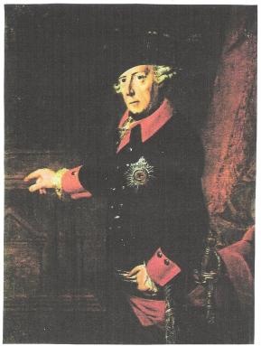 Abb 1: Friedrich II. von Preußen um 1763 von J. H. C. Franke. (Staatliche Schlösser und Gärten Potsdam – Sanssouci, Neues Palais) Foto: Mittenzwei (5)