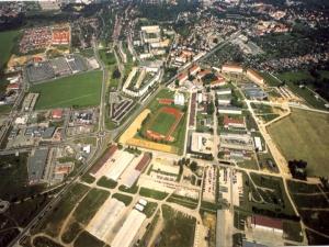 Abb. 4: Luftbildaufnahme der Liegenschaft der Sachsen-Anhalt-Kaserne Weißenfels