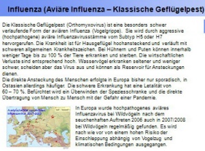 Influenza (Aviäre Influenza – Klassische Geflügelpest)