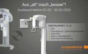 Aus „alt“ mach „besser“. Austauschaktion Röntgen 2024 orangedental/Vatech