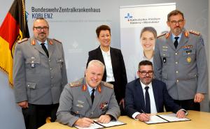 Bundeswehrzentralkrankenhaus und Katholisches Klinikum Koblenz-Montabaur intensivieren Zusammenarbeit zum Wohle der Patienten in der Region