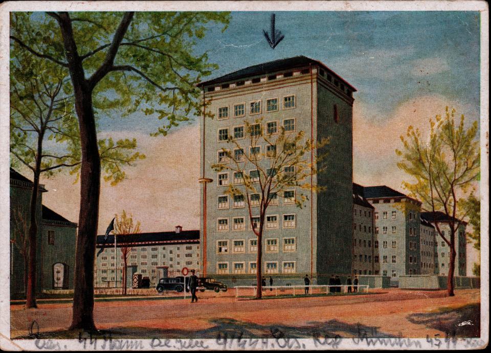 Postkarte der SS-Kaserne Standarte „Deutschland“, München