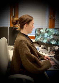 korrigierte Arbeitshaltung