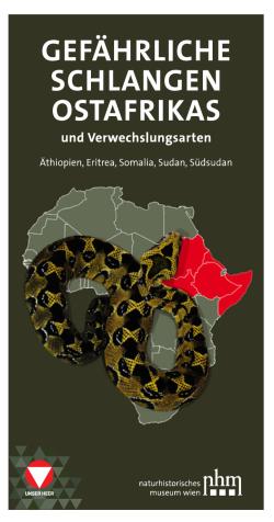 Deckblatt der Informationsbroschüre zu gefährlichen Schlangen in Ostafrika
