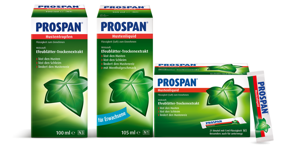 Prospan® wirkt spürbar stark und nachgewiesen schnell bei Husten und...